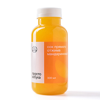 Изображение товара Сок Мандариновый прямого отжима «Просто Азбука» 0.3л, Россия