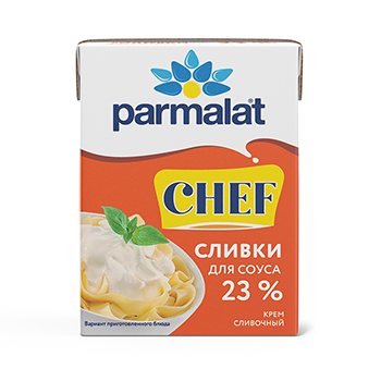 Сливочный крем Parmalat ультрапастеризованный 23% Сливки для соуса 200г Россия