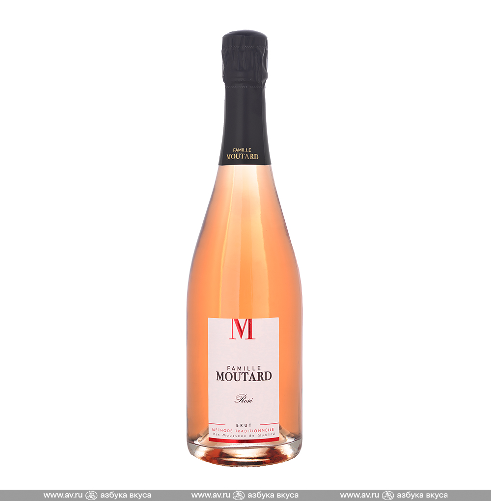 Изображение товара Игристое вино французское розовое брют Famille Moutard Rose Brut Moutard, 0.375 L