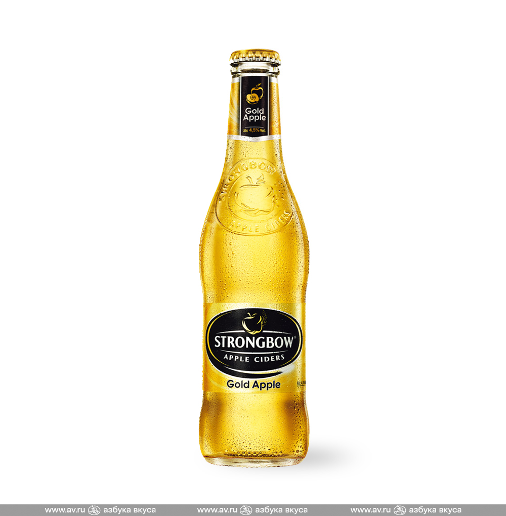 Изображение товара Сидр полусухой Strongbow Gold Apple газированный 4,5%, 0.33 L, ст/б, ЮАР Изображение товара Сидр полусухой Strongbow Gold Apple газированный 4,5%, 0.33 L, ст/б, ЮАР