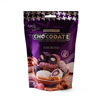 Изображение товара Финики с миндалем, Ассорти, Chocodate, 100 г, Объединенные Арабские Эмираты