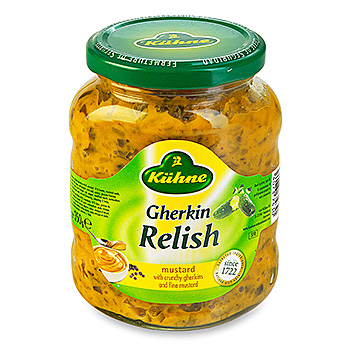 Изображение товара Соус "Kuhne" Релиш с огурцами и горчицей, 350 г, Германия