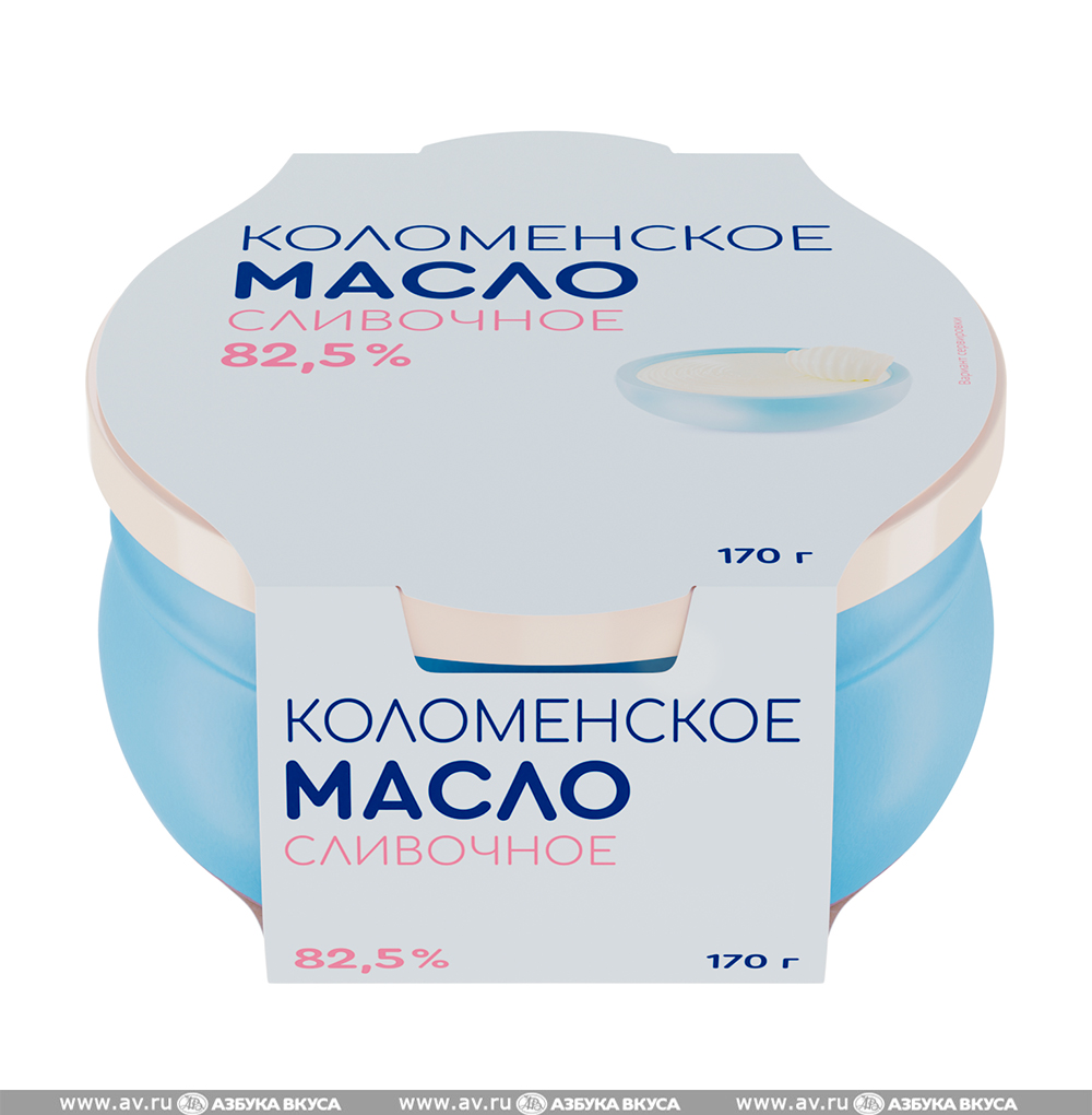 Изображение товара Масло сливочное 82,5%, «Коломенский», 170 г, Россия, БЗМЖ Изображение товара Масло сливочное 82,5%, «Коломенский», 170 г, Россия, БЗМЖ