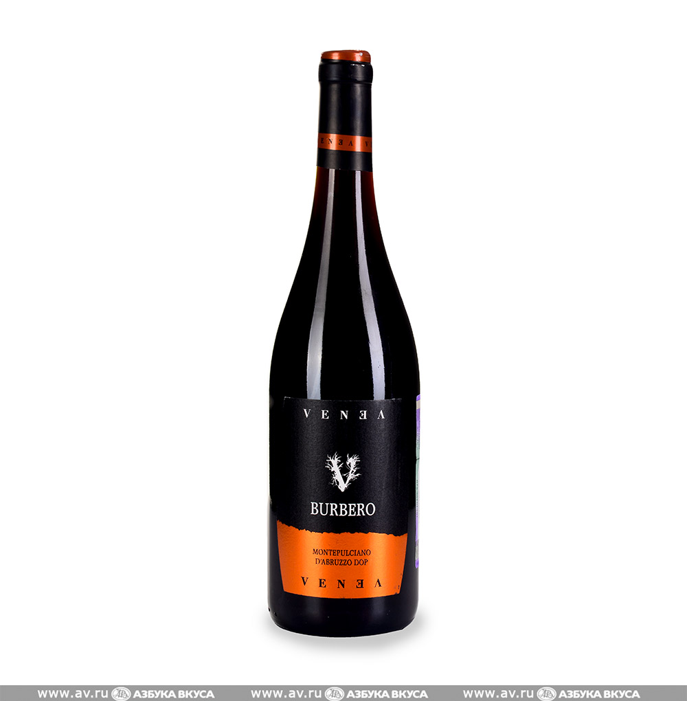 Изображение товара Вино итальянское красное DOC Montepulciano d'Abruzzo Burbero Venea, 0.75 L Изображение товара Вино итальянское красное DOC Montepulciano d'Abruzzo Burbero Venea, 0.75 L