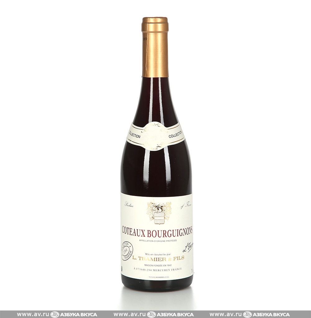 Изображение товара Французское красное вино Tramier Coteaux Bourguignons 0.75L