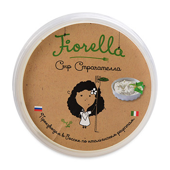 Сыр свежий Страчателла 47%, «Fiorella», Россия БЗМЖ