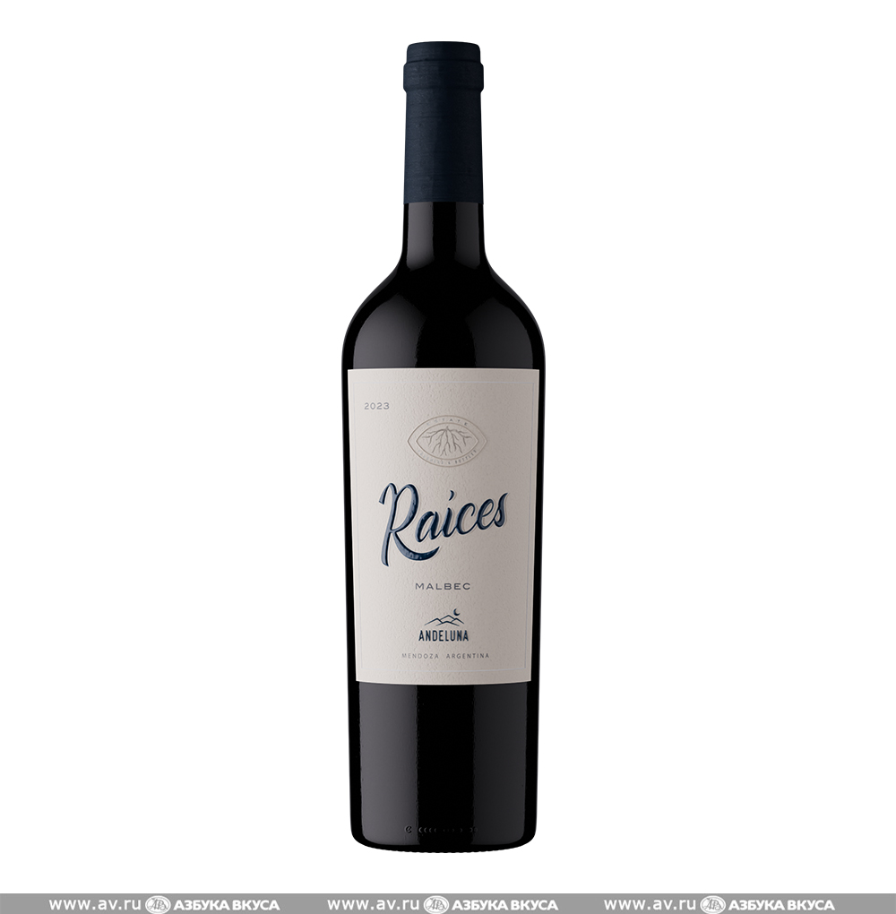 Изображение товара Аргентинское красное вино Raices Malbec Mendoza Andeluna 0.75 л Изображение товара Аргентинское красное вино Raices Malbec Mendoza Andeluna 0.75 л