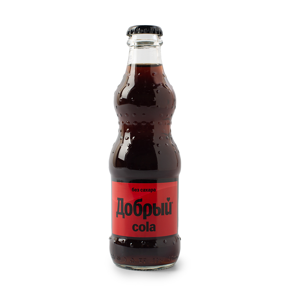 Изображение товара Напиток газированный Cola без сахара, «Добрый», 0.25 л, Россия Изображение товара Напиток газированный Cola без сахара, «Добрый», 0.25 л, Россия