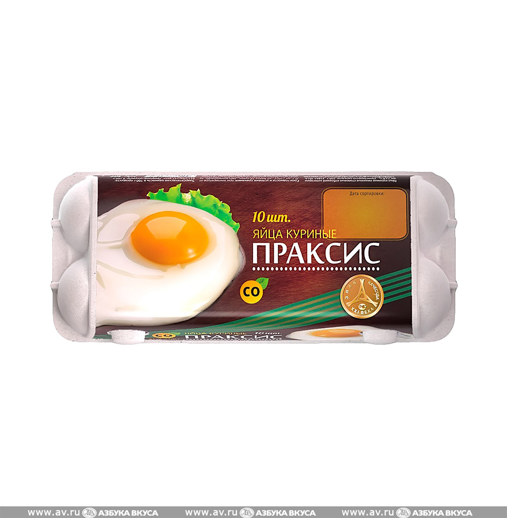 Изображение товара Яйцо куриное «Экстра» С0, «Праксис», 10 шт., Россия Изображение товара Яйцо куриное «Экстра» С0, «Праксис», 10 шт., Россия