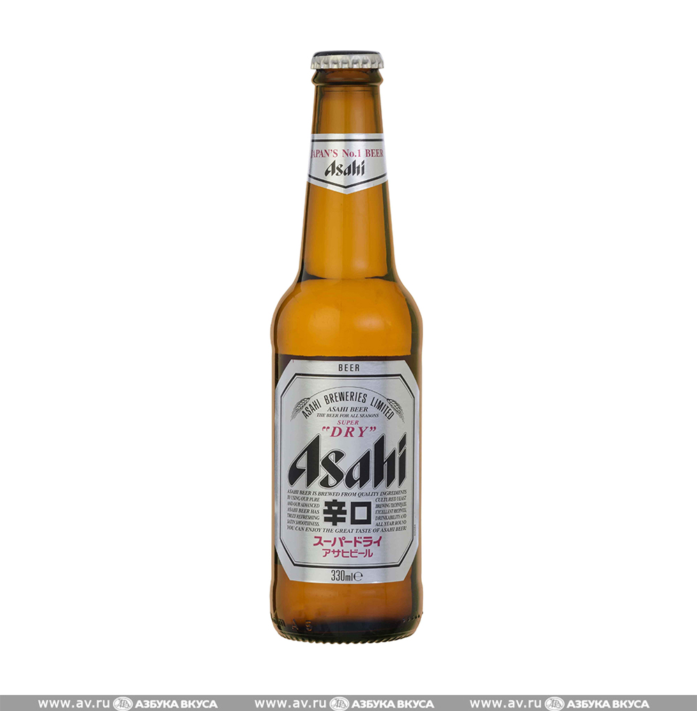 Изображение товара Пиво светлое Asahi Super Dry 5%, 0.33 L, ст/б, Италия