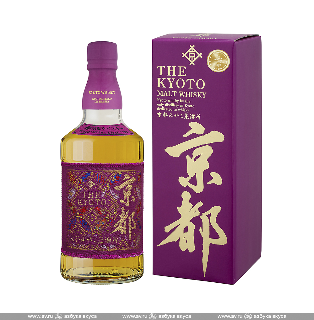 Изображение товара Виски японский The Kyoto Murasaki-Obi Malt 43%, 0.7 L, п/у Изображение товара Виски японский The Kyoto Murasaki-Obi Malt 43%, 0.7 L, п/у