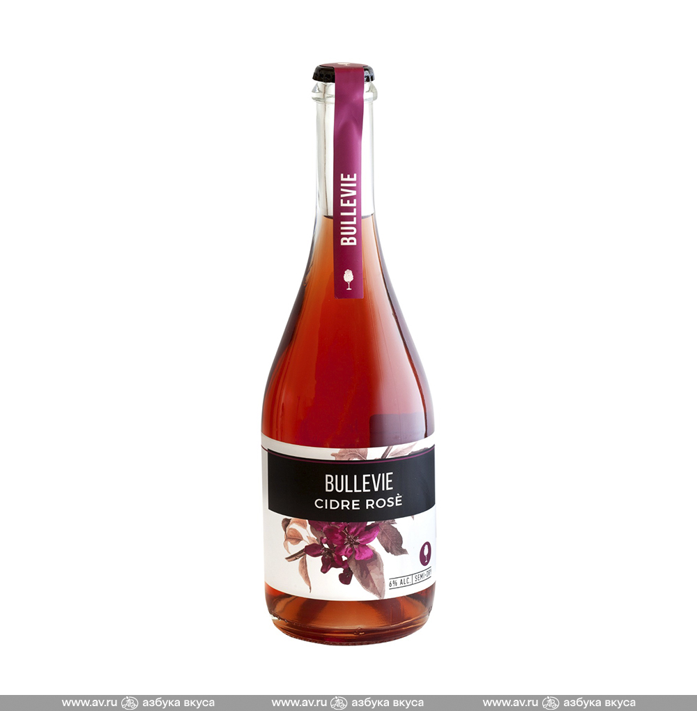 Изображение товара Сидр полусухой Bullevie Rose 6% 0.75 л натуральный российский напиток