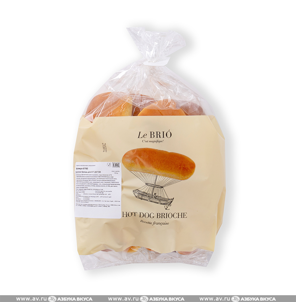 Изображение товара Булочки-бриошь для хот-догов, Europastry, 220 г, Испания