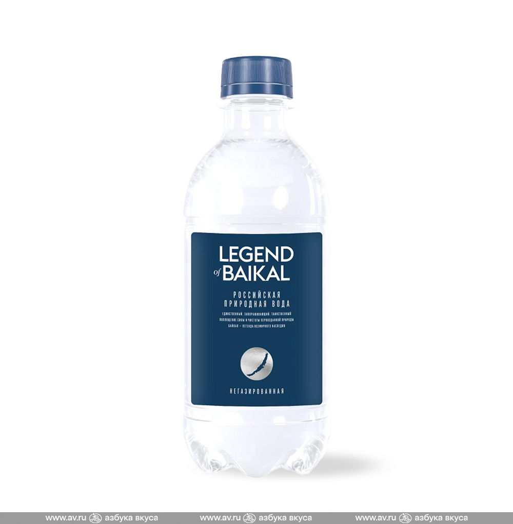 Изображение товара Вода негазированная, LEGEND of BAIKAL, 0.33 л, Россия