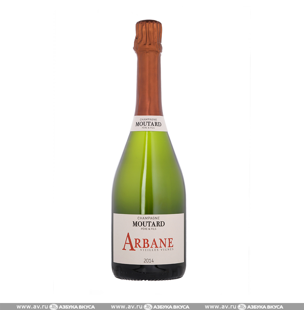 Изображение товара Игристое вино французское белое брют AOC Champagne Moutard Cepage Arbane Vieilles Vignes Brut, 0.75 L, п/у Изображение товара Игристое вино французское белое брют AOC Champagne Moutard Cepage Arbane Vieilles Vignes Brut, 0.75 L, п/у