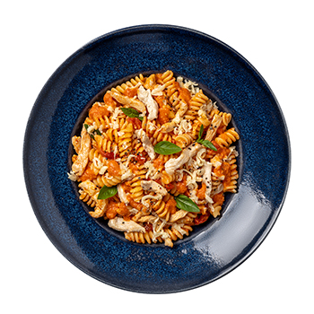 Изображение товара Паста с курицей, моцареллой и томатным соусом TASTE OF «Уже Готово» 300 г, Россия