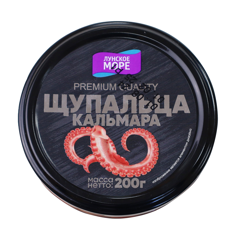 Изображение товара Щупальца кальмара Premium Quality в масле с копчёной паприкой, «Лунское море», 200 г, Россия