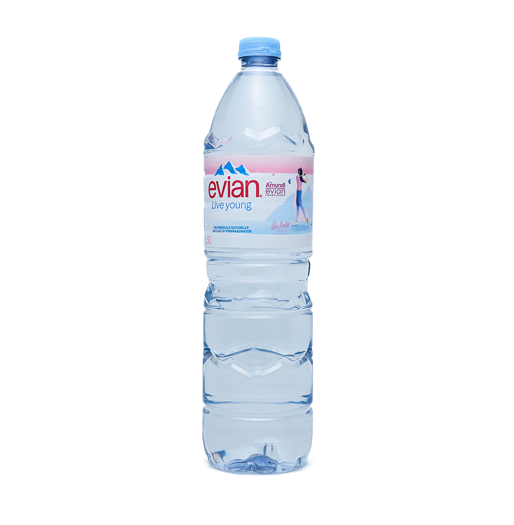 Изображение товара Вода минеральная негазированная, Evian, 1.5 л, Франция Изображение товара Вода минеральная негазированная, Evian, 1.5 л, Франция