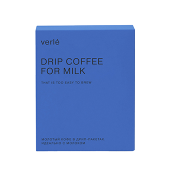 Изображение товара Кофе For Milk в дрип-пакетах, Verle, 6х12 г, Россия