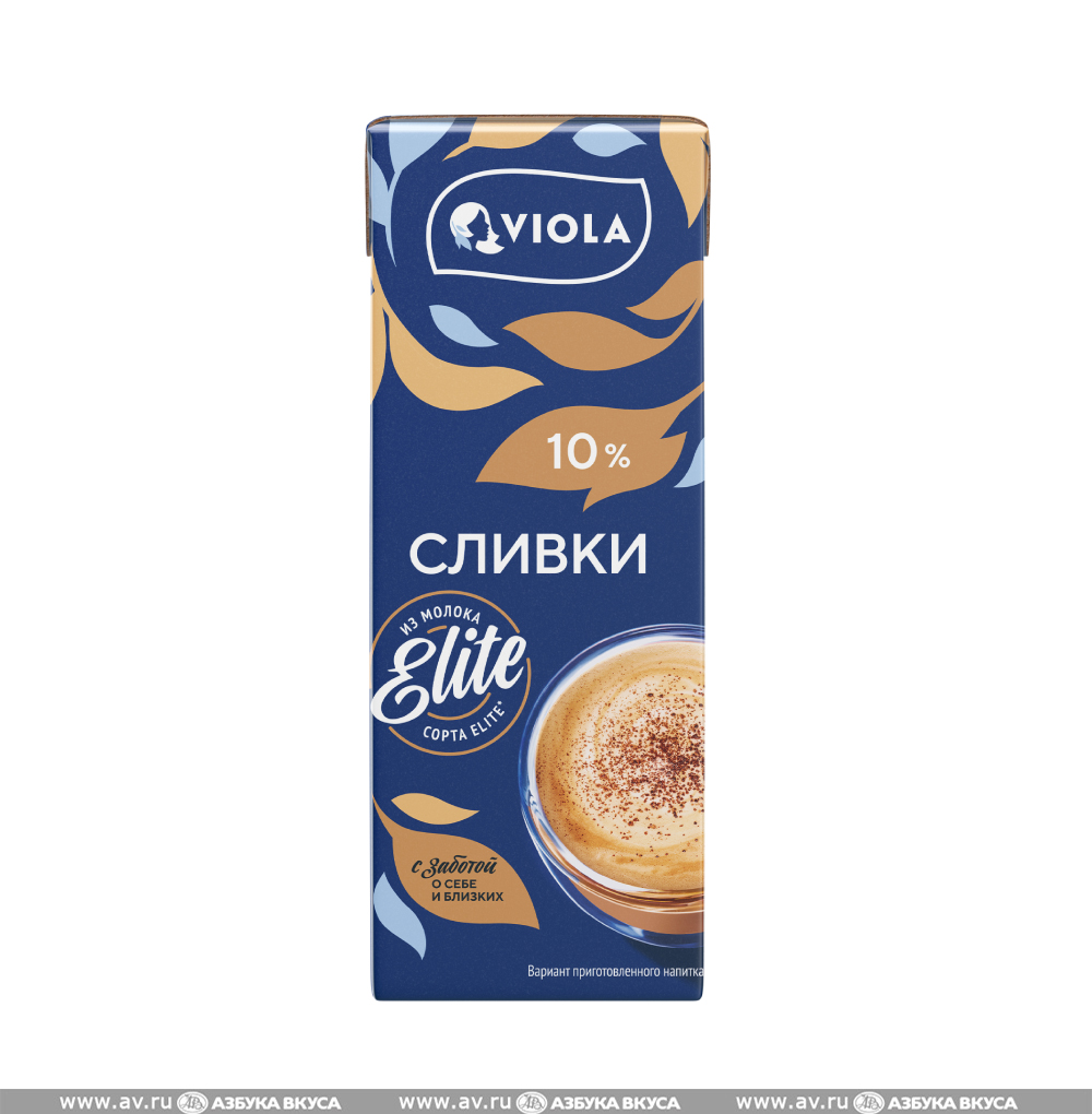 Изображение товара Сливки ультрапастеризованные 10%, Viola, 200 мл, Россия Изображение товара Сливки ультрапастеризованные 10%, Viola, 200 мл, Россия