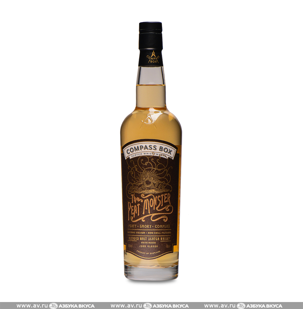 Изображение товара Виски шотландский Compass Box The Peat Monster Blended Malt 46.0%, 0.7 L Изображение товара Виски шотландский Compass Box The Peat Monster Blended Malt 46.0%, 0.7 L