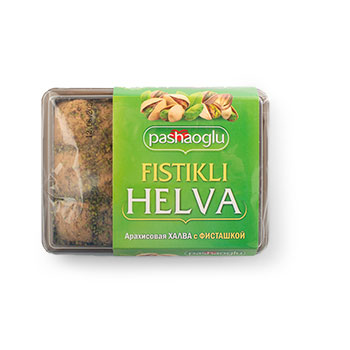 Изображение товара Халва арахисовая с фисташкой, Pashaoglu, 250 г, Россия