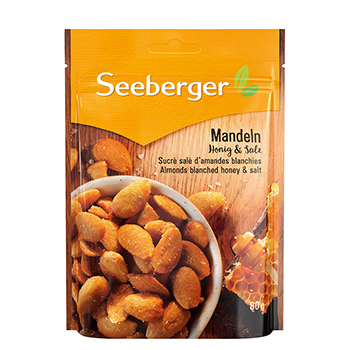 Изображение товара Миндаль Seeberger обжаренный с мёдом и солью 80 г Германия