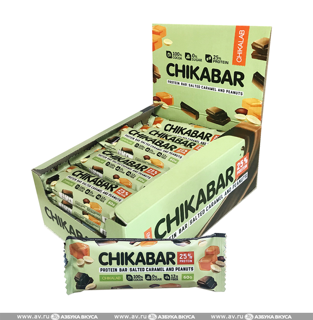 Изображение товара Батончик протеиновый глазированный Chikabar с начинкой, CHIKALAB, 45 г, 1 шт., в ассортименте, Россия Изображение товара Батончик протеиновый глазированный Chikabar с начинкой, CHIKALAB, 45 г, 1 шт., в ассортименте, Россия