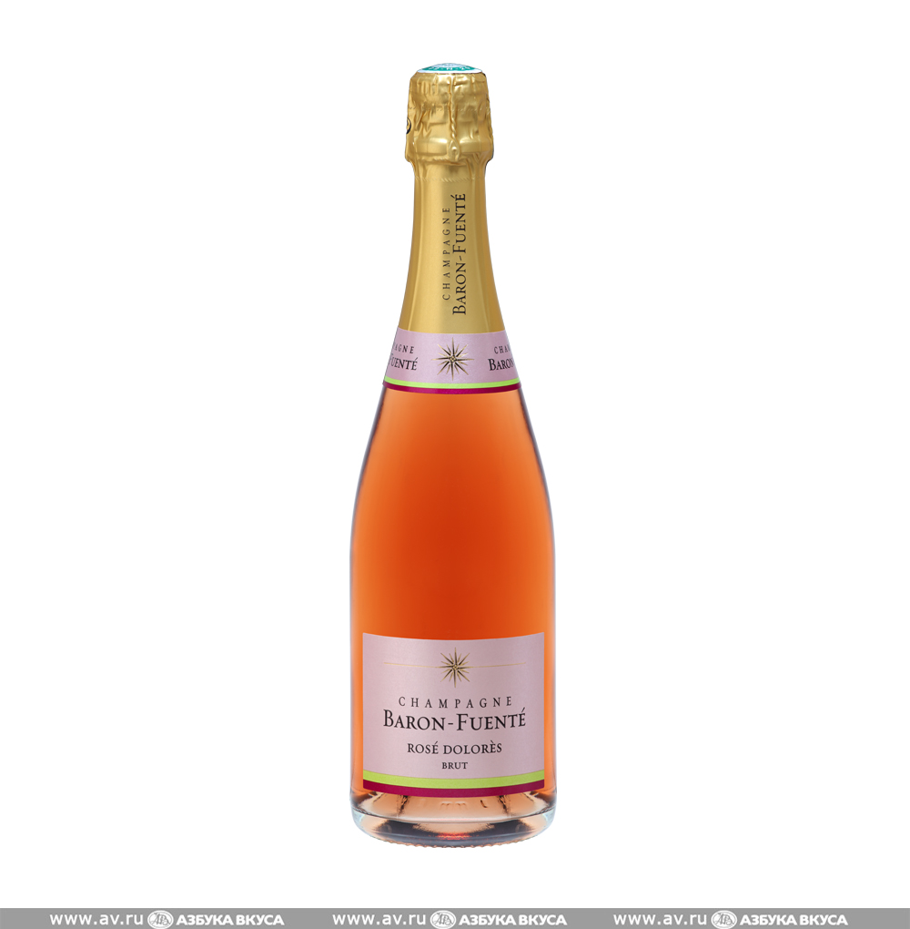 Изображение товара Игристое вино французское розовое брют AOC Champagne Baron-Fuente Dolores Rose Brut, 0.75 L Изображение товара Игристое вино французское розовое брют AOC Champagne Baron-Fuente Dolores Rose Brut, 0.75 L