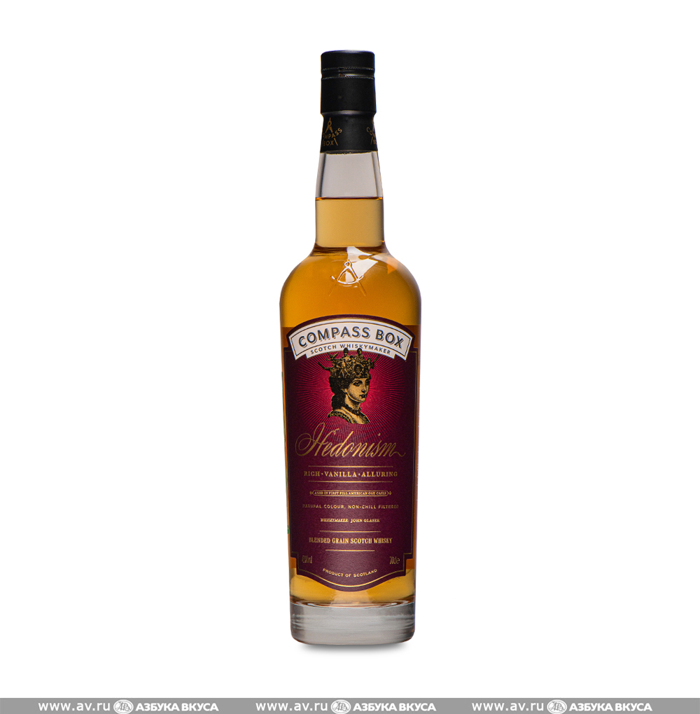 Изображение товара Виски шотландский Compass Box Hedonism Blended Grain, 0.7 L Изображение товара Виски шотландский Compass Box Hedonism Blended Grain, 0.7 L