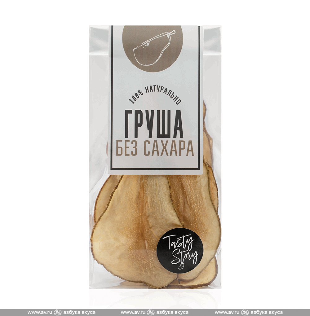 Изображение товара Сухофрукты груша вяленая (без сахара), Tasty Story, 30 г, Россия