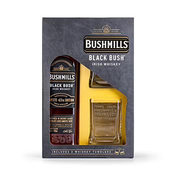 Изображение товара Виски ирландский Bushmills Black Bush 43% 0.7 L в п/у + 2 бокала