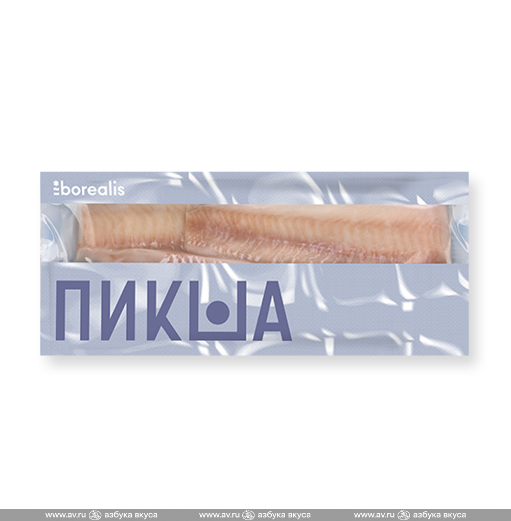Изображение товара Пикша филе без кожи, Borealis, 500 г, Россия Изображение товара Пикша филе без кожи, Borealis, 500 г, Россия