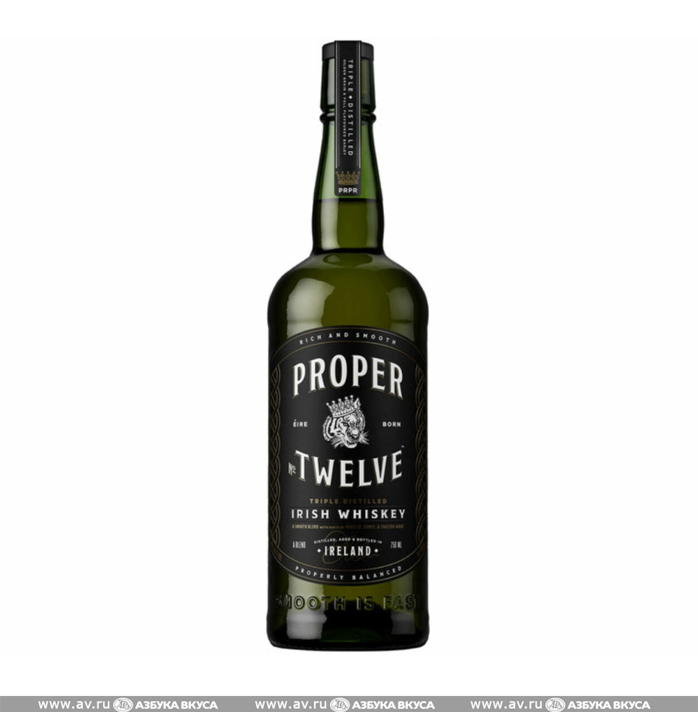 Изображение товара Proper Twelve ирландский виски 0.7L Мягкий и насыщенный вкус Изображение товара Proper Twelve ирландский виски 0.7L Мягкий и насыщенный вкус