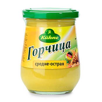 Изображение товара Горчица среднеострая, Kuhne, 250 г, Германия
