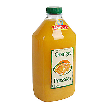 Изображение товара Сок апельсиновый с мякотью, Andros, 1.5 л, Франция
