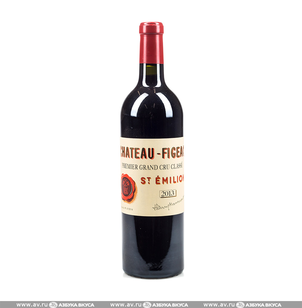 Изображение товара Вино французское красное AOC Saint-Emilion 1-er Gr.Cru Classe A Chateau Figeac 2013, 0.75 L