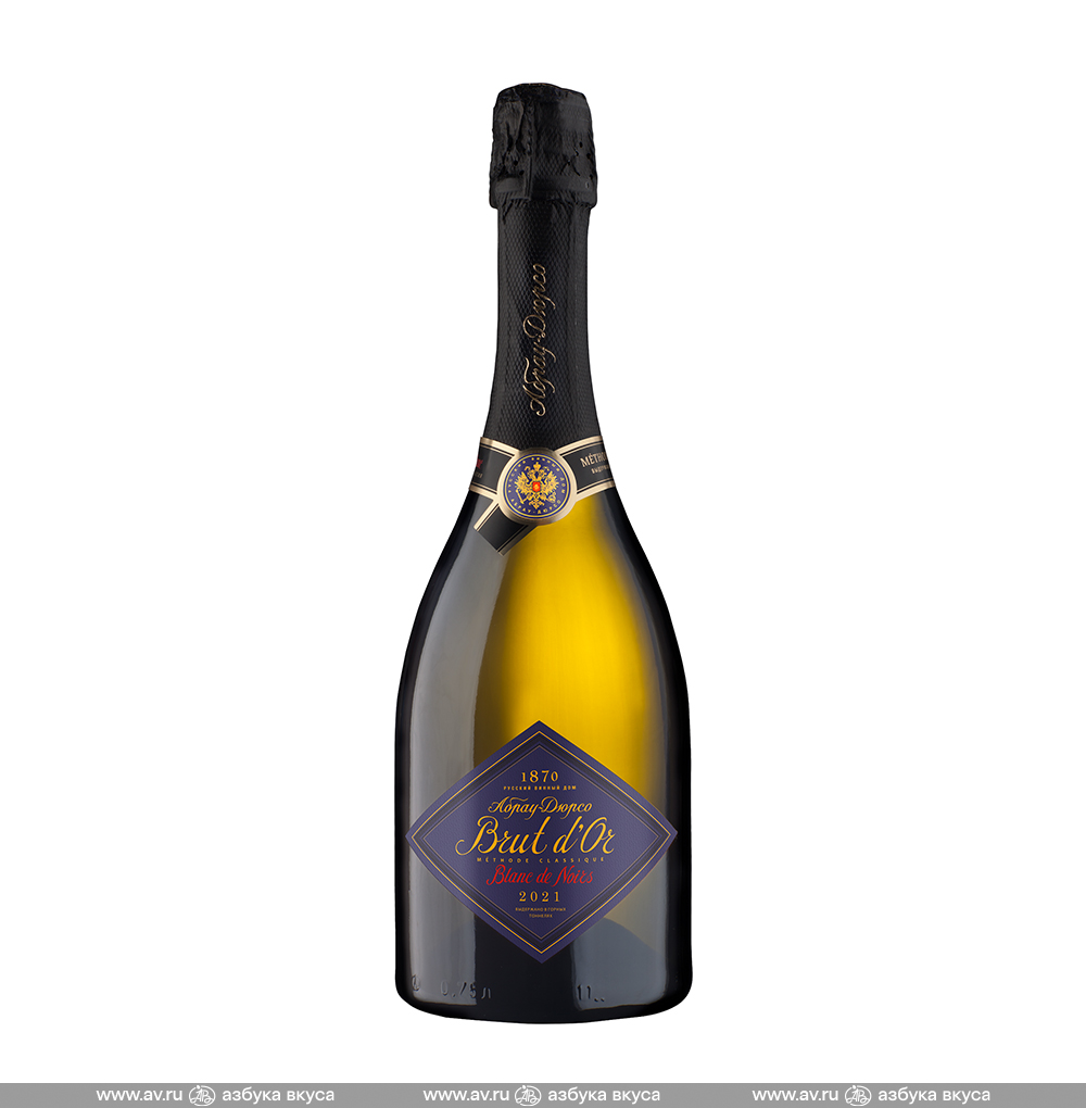 Изображение товара Игристое вино российское белое брют ЗГУ Кубань Brut d'Or Blanc de Noirs Абрау-Дюрсо, 0.75 L
