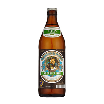 Изображение товара Пиво светлое Augustiner Lagerbier Hell пастеризованное фильтрованное 5.2% 0,5 л бутылка Германия