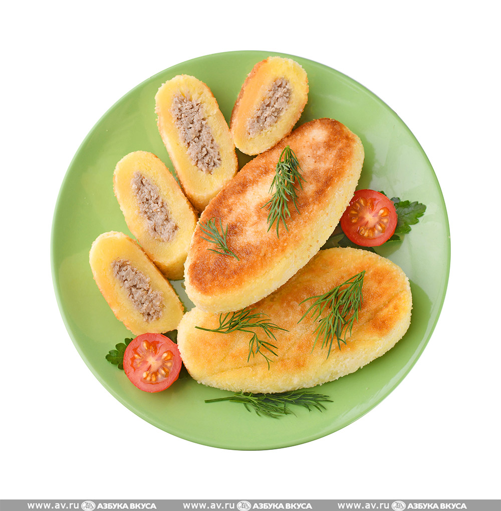 Изображение товара Зразы картофельные с мясом, «Азбука вкуса», 2 шт в наборе, 220 г, Россия Изображение товара Зразы картофельные с мясом, «Азбука вкуса», 2 шт в наборе, 220 г, Россия