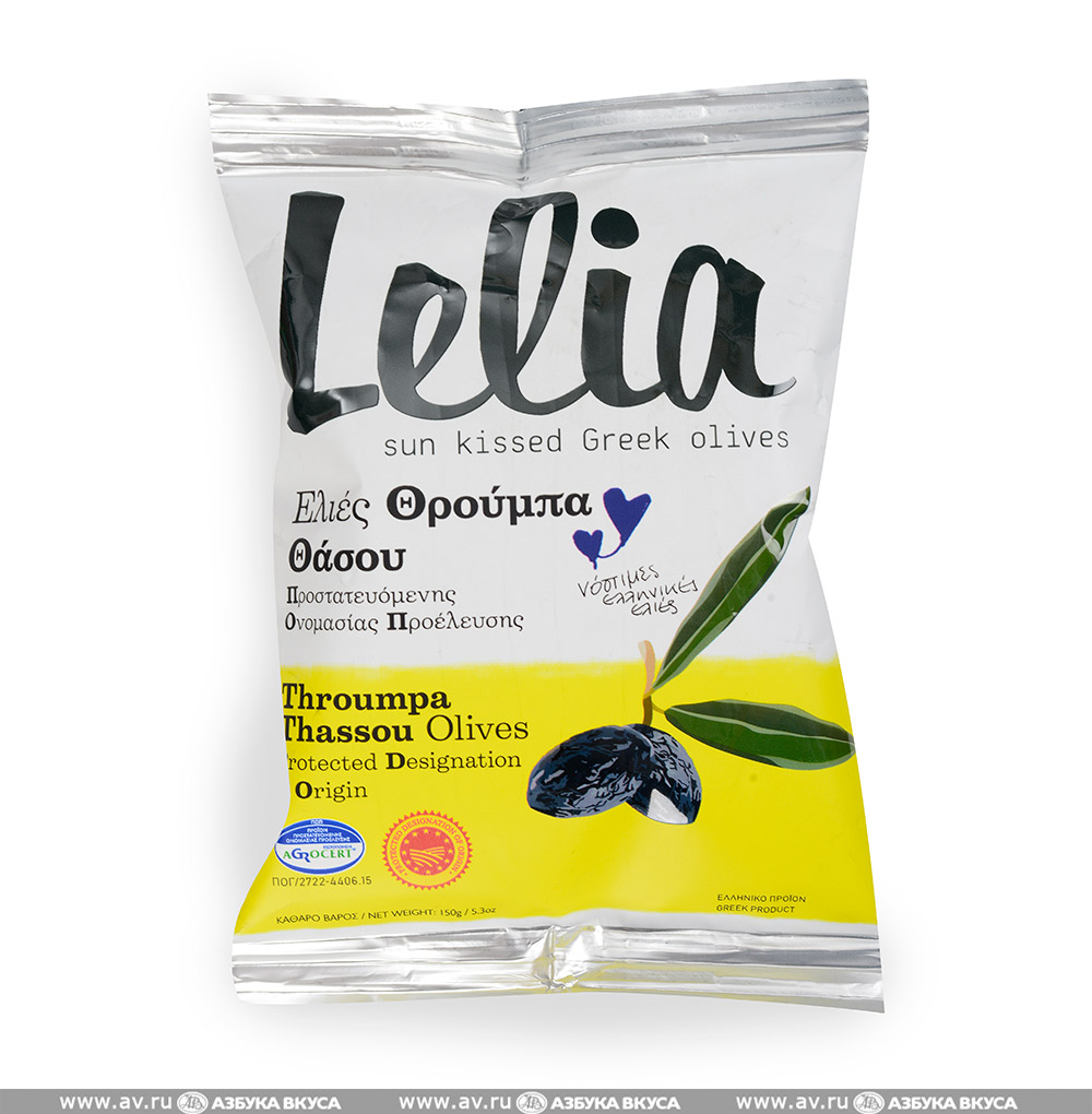 Изображение товара Чёрные оливки трубес с косточкой Lelia 150 г Греция Изображение товара Чёрные оливки трубес с косточкой Lelia 150 г Греция