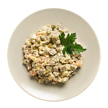 Изображение товара Салат оливье с мясом, «Уже готово», 350 г, Россия