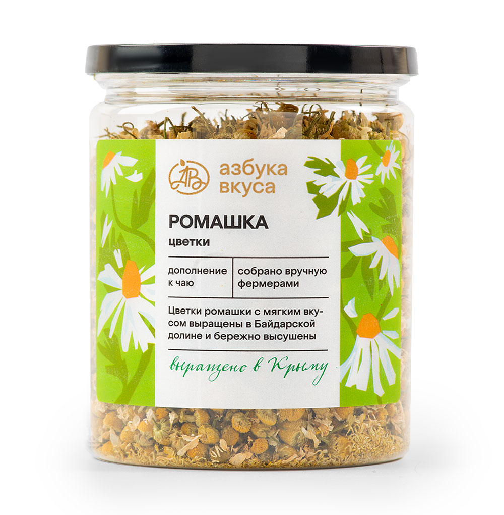 Изображение товара Чайный напиток «Ромашка», «Азбука вкуса», 30 г, Россия Изображение товара Чайный напиток «Ромашка», «Азбука вкуса», 30 г, Россия