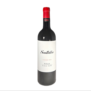 Изображение товара Вино испанское красное DOCa Rioja Crianza Bodegas Santalba, 0.75 L