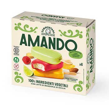 Изображение товара Десерт замороженный Итальянское мороженое Амандо Фрутта, Sammontana, 330 г, Италия