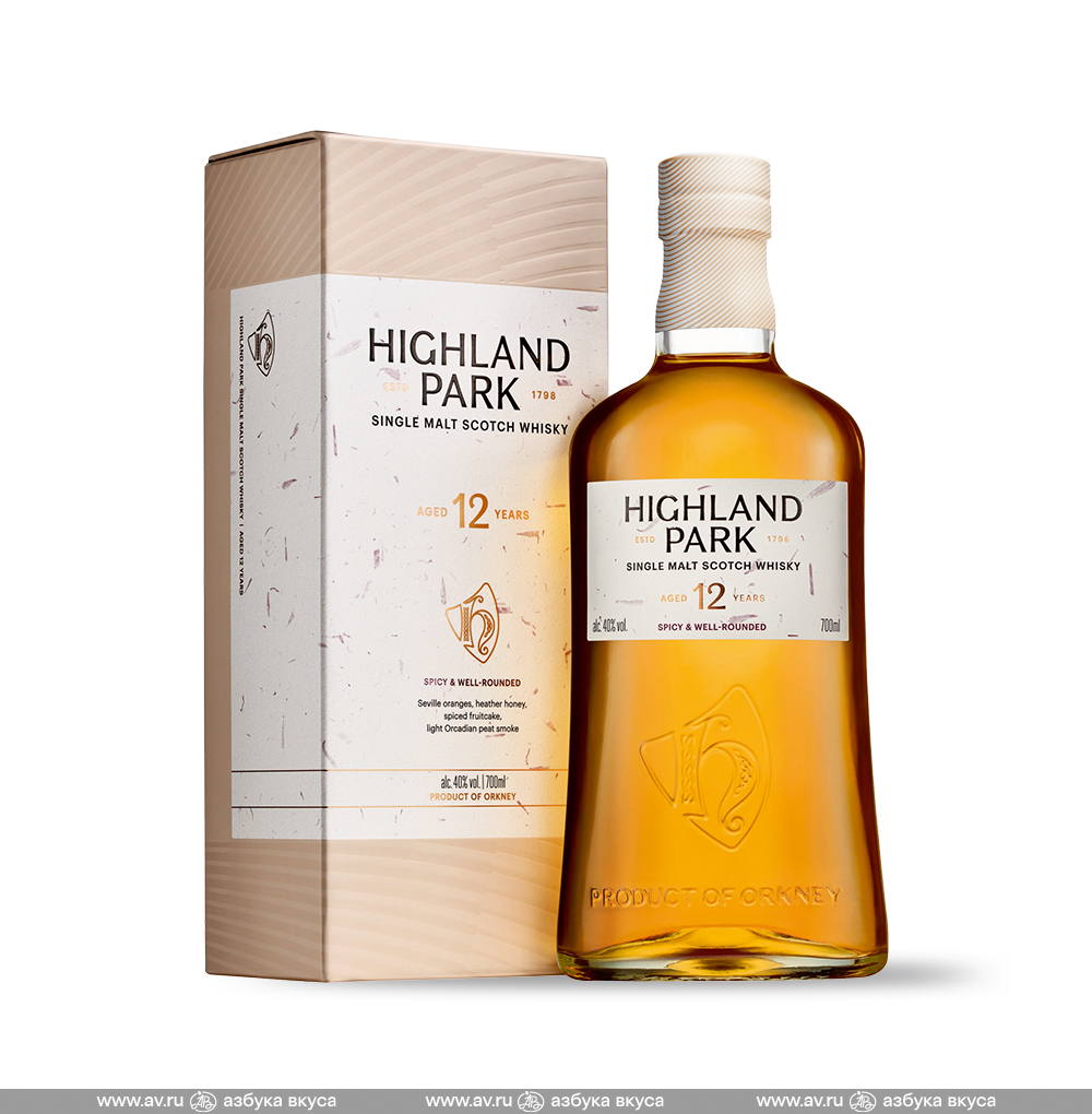 Изображение товара Виски шотландский Highland Park Orkney Single Malt 12 YO, 0.7 L, п/у