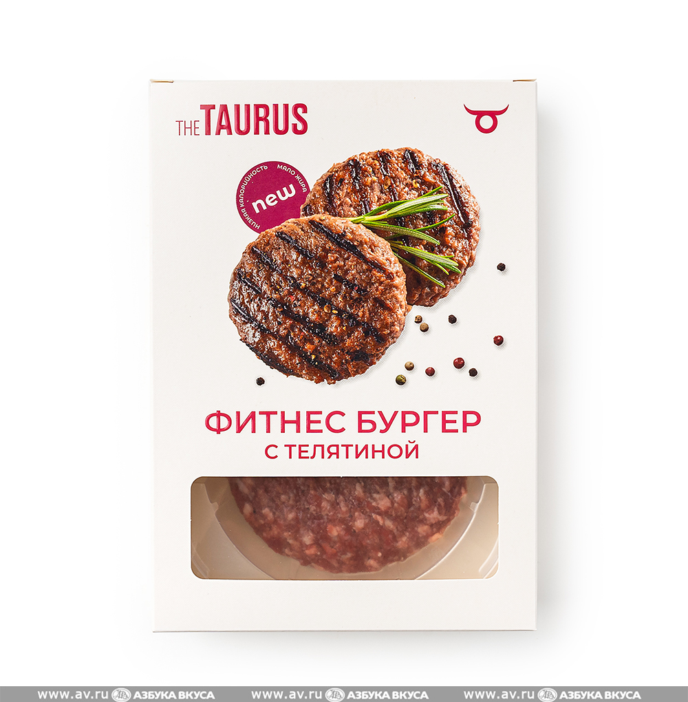 Изображение товара Бургерная котлета из телятины и индейки, Taurus, 320 г, Россия