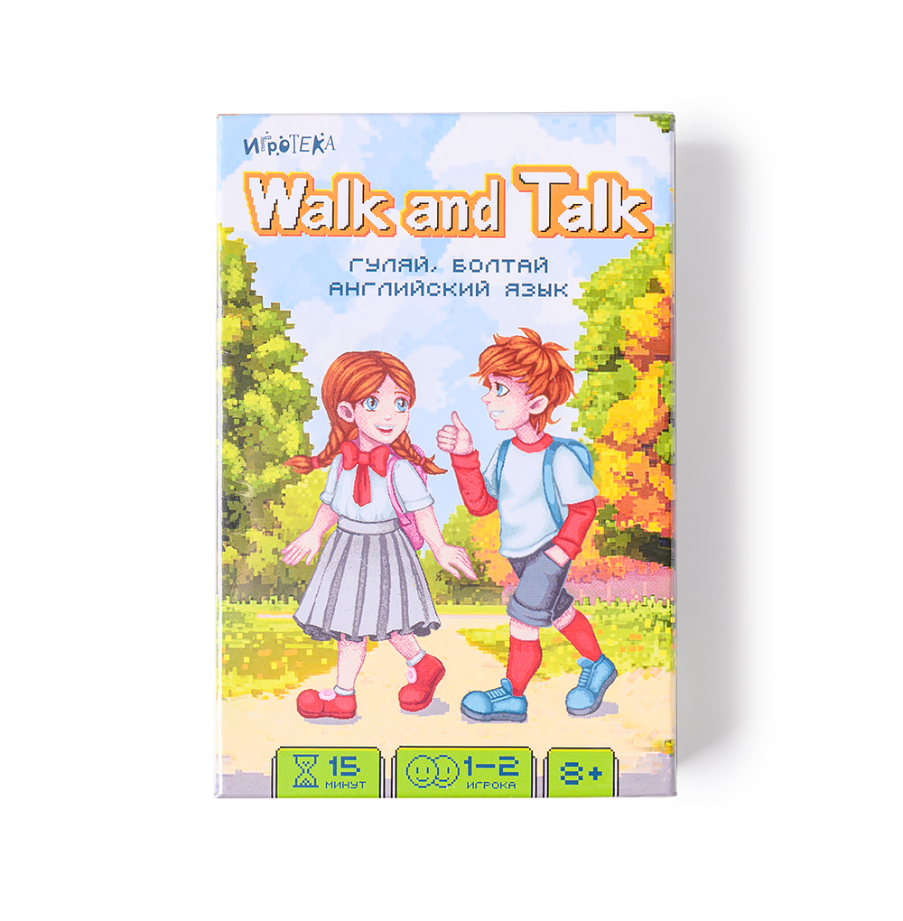 Изображение товара Настольная игра Walk and Talk Гуляй, болтай. Английский язык 8+, «Игротека», Россия Изображение товара Настольная игра Walk and Talk Гуляй, болтай. Английский язык 8+, «Игротека», Россия