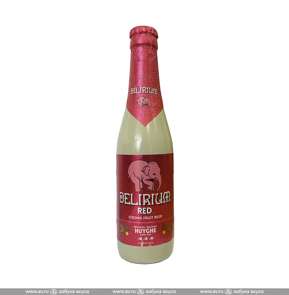 Изображение товара Напиток пивной Delirium Red темный 0.33 л с фруктовым вкусом Изображение товара Напиток пивной Delirium Red темный 0.33 л с фруктовым вкусом