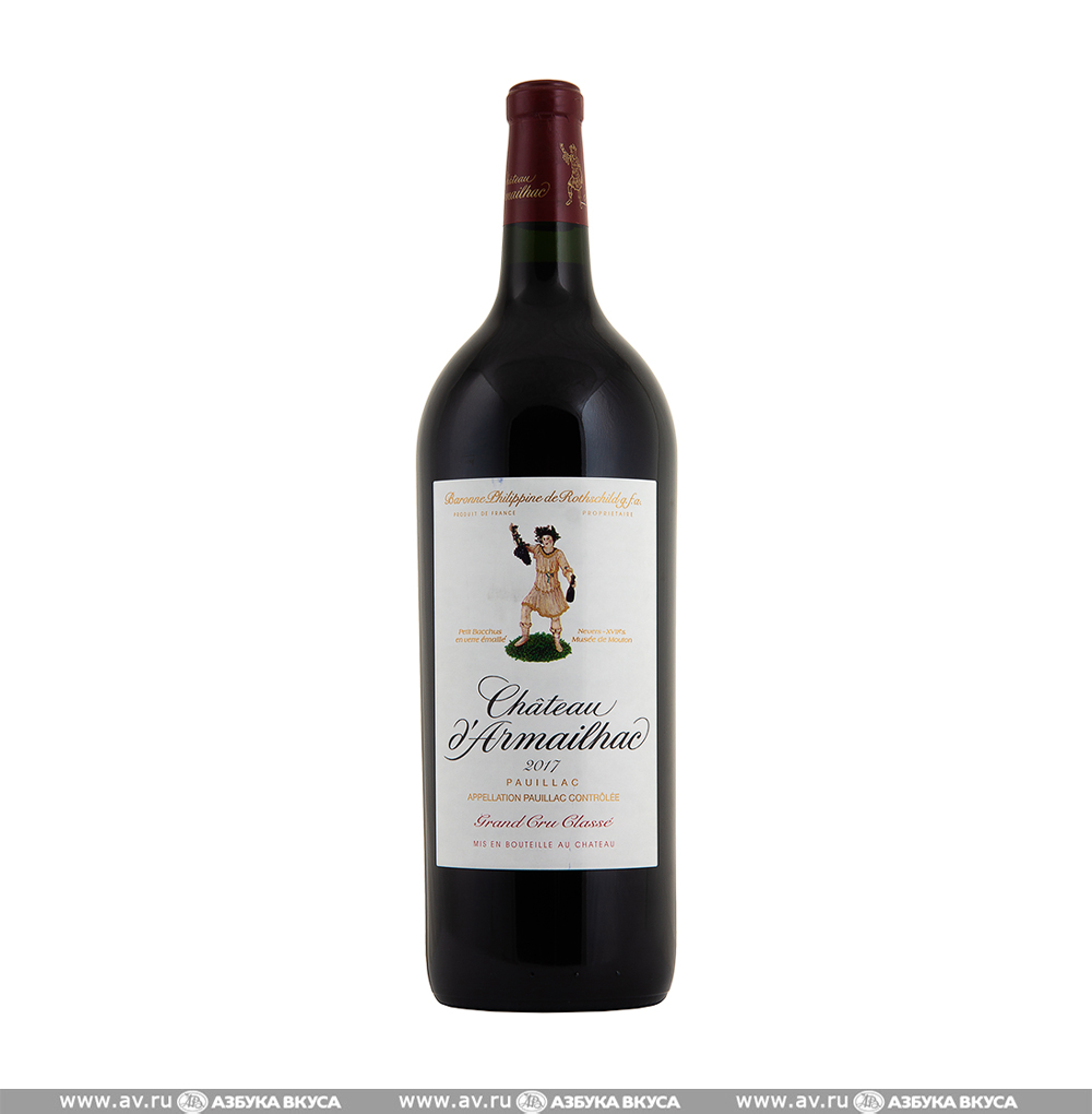 Изображение товара Вино французское красное AOC Pauillac Gr.Cru Classe Chateau d'Armailhac 2017, 1.5 L